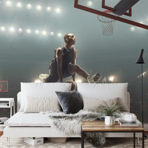 Papier Peint Basketteur Dans Les Airs – Image 3