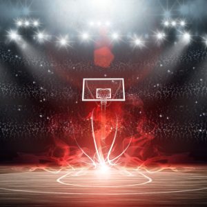 Papier Peint Terrain De Basket Futuriste – Image 1