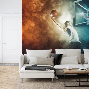 Papier Peint Un Joueur De Basket A Fait Un Dunk – Image 6