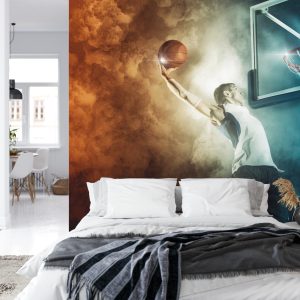 Papier Peint Un Joueur De Basket A Fait Un Dunk – Image 8