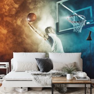 Papier Peint Un Joueur De Basket A Fait Un Dunk – Image 3