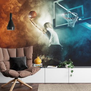 Papier Peint Un Joueur De Basket A Fait Un Dunk – Image 4
