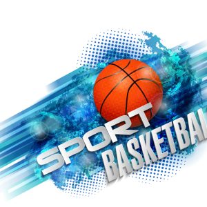Papier Peint Basket-Ball Dans Un Style Moderne – Image 1