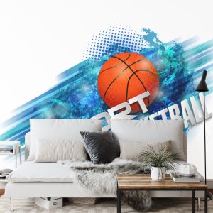 Papier Peint Basket-Ball Dans Un Style Moderne – Image 3