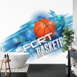 Papier Peint Basket-Ball Dans Un Style Moderne – Image 5