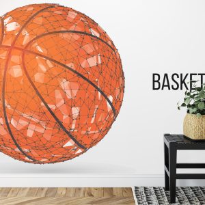 Papier Peint Ballon De Basket Géométrique – Image 7