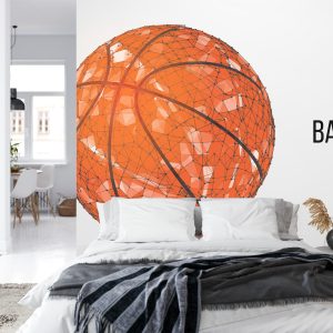 Papier Peint Ballon De Basket Géométrique – Image 8