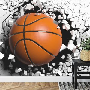 Papier Peint Ballon De Basket Détruisant Le Mur – Image 7