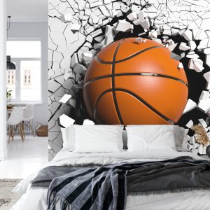 Papier Peint Ballon De Basket Détruisant Le Mur – Image 8