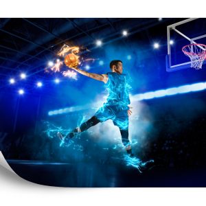 Papier Peint Joueur De Basket Brûlant – Image 2