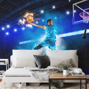 Papier Peint Joueur De Basket Brûlant – Image 3
