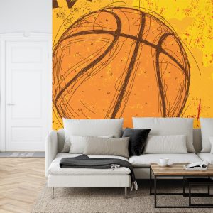 Papier Peint Ballon De Basket Style Graffiti – Image 6