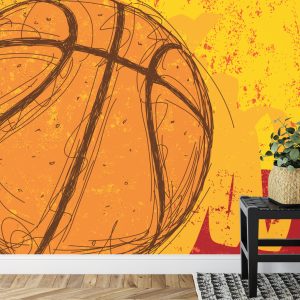 Papier Peint Ballon De Basket Style Graffiti – Image 7