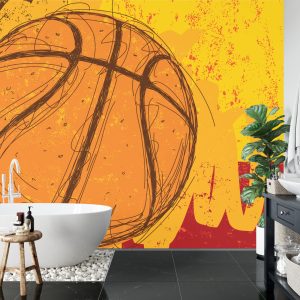 Papier Peint Ballon De Basket Style Graffiti – Image 5