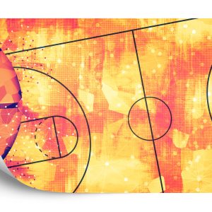 Papier Peint Terrain De Basket Abstrait – Image 2