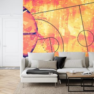Papier Peint Terrain De Basket Abstrait – Image 6