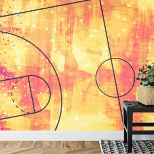 Papier Peint Terrain De Basket Abstrait – Image 7