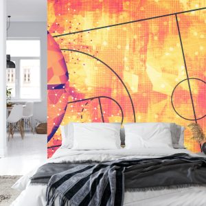 Papier Peint Terrain De Basket Abstrait – Image 8