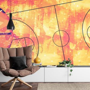 Papier Peint Terrain De Basket Abstrait – Image 4