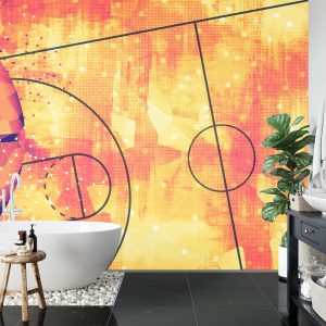 Papier Peint Terrain De Basket Abstrait – Image 5
