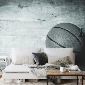 Papier Peint Ballon De Basket Sur Fond De Planches – Image 3