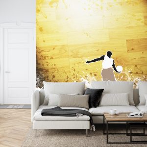 Papier Peint Basketteur Sur Fond De Planches – Image 6