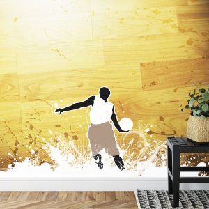 Papier Peint Basketteur Sur Fond De Planches – Image 7