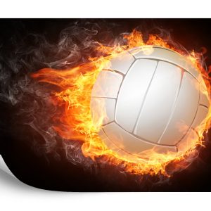 Papier Peint Volley-Ball En Flammes – Image 2