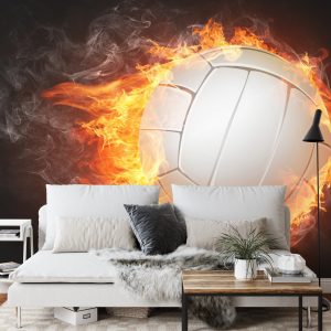 Papier Peint Volley-Ball En Flammes – Image 3