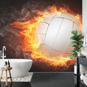 Papier Peint Volley-Ball En Flammes – Image 5