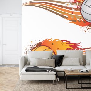 Papier Peint Deux Balles De Volleyball Enflammées – Image 6