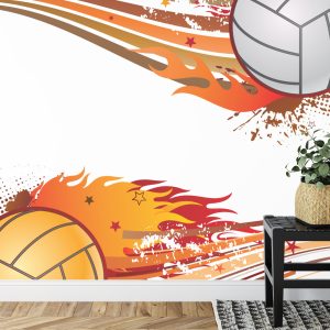 Papier Peint Deux Balles De Volleyball Enflammées – Image 7