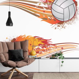 Papier Peint Deux Balles De Volleyball Enflammées – Image 4