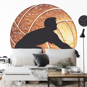 Papier Peint Joueur De Volley-Ball Sur Le Fond Des Boules – Image 3