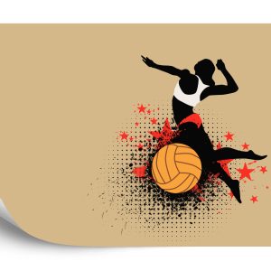 Papier Peint Joueur De Volley-Ball Pendant Le Jeu – Image 2