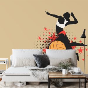 Papier Peint Joueur De Volley-Ball Pendant Le Jeu – Image 3