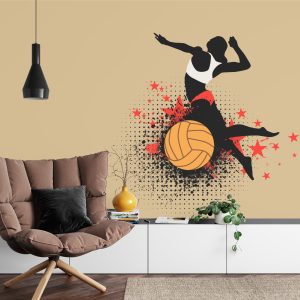 Papier Peint Joueur De Volley-Ball Pendant Le Jeu – Image 4