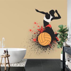 Papier Peint Joueur De Volley-Ball Pendant Le Jeu – Image 5