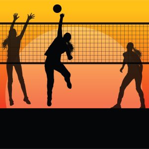 Papier Peint Joueurs De Volleyball Pendant Le Jeu – Image 1