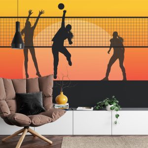 Papier Peint Joueurs De Volleyball Pendant Le Jeu – Image 4