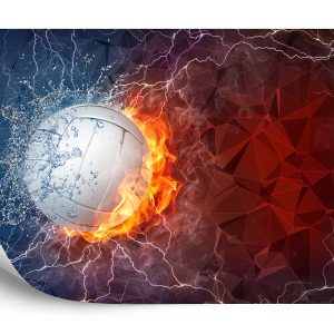 Papier Peint Volley-Ball Entre Eau Et Feu – Image 2