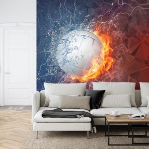 Papier Peint Volley-Ball Entre Eau Et Feu – Image 6