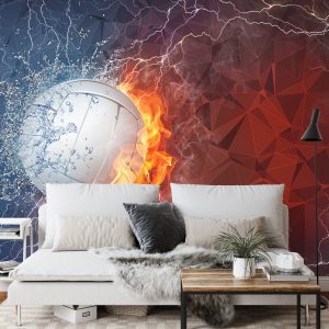 Papier Peint Volley-Ball Entre Eau Et Feu – Image 3