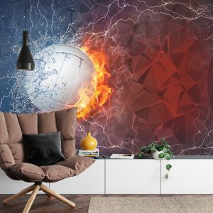 Papier Peint Volley-Ball Entre Eau Et Feu – Image 4