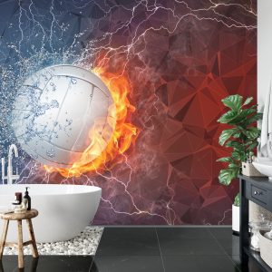Papier Peint Volley-Ball Entre Eau Et Feu – Image 5