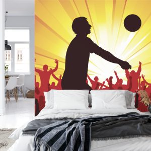 Papier Peint Silhouette De Joueur De Volley-Ball – Image 8