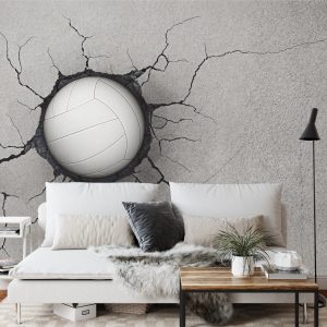 Papier Peint Volley-Ball Dans Un Mur De Béton – Image 3