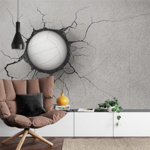 Papier Peint Volley-Ball Dans Un Mur De Béton – Image 4