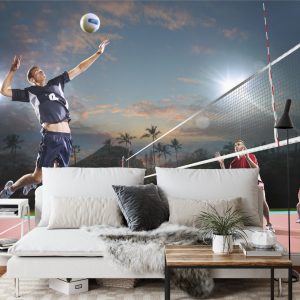 Papier Peint Joueurs De Volley-Ball En Action – Image 3