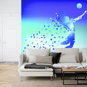 Papier Peint Joueur De Volley-Ball Abstrait – Image 6